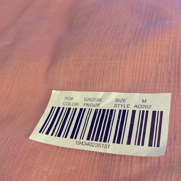 Madewell Crosshatch Puff-Sleeve Faux-Wrap Mini Dress, Berry, Size M, NWT - Picture 7 of 7